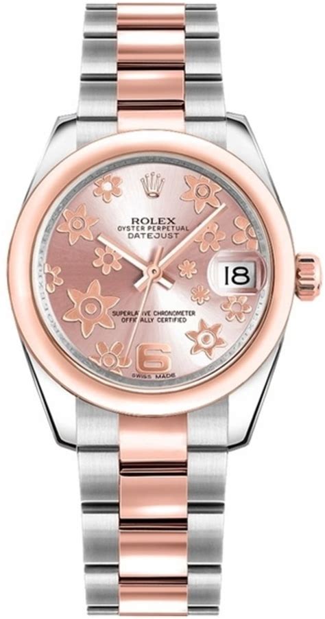 rolex flower dial 31|women's rolex with flowers.